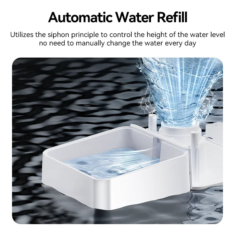 All-in-One Automatic Pet Feeder & Water Dispenser with Smart App Control