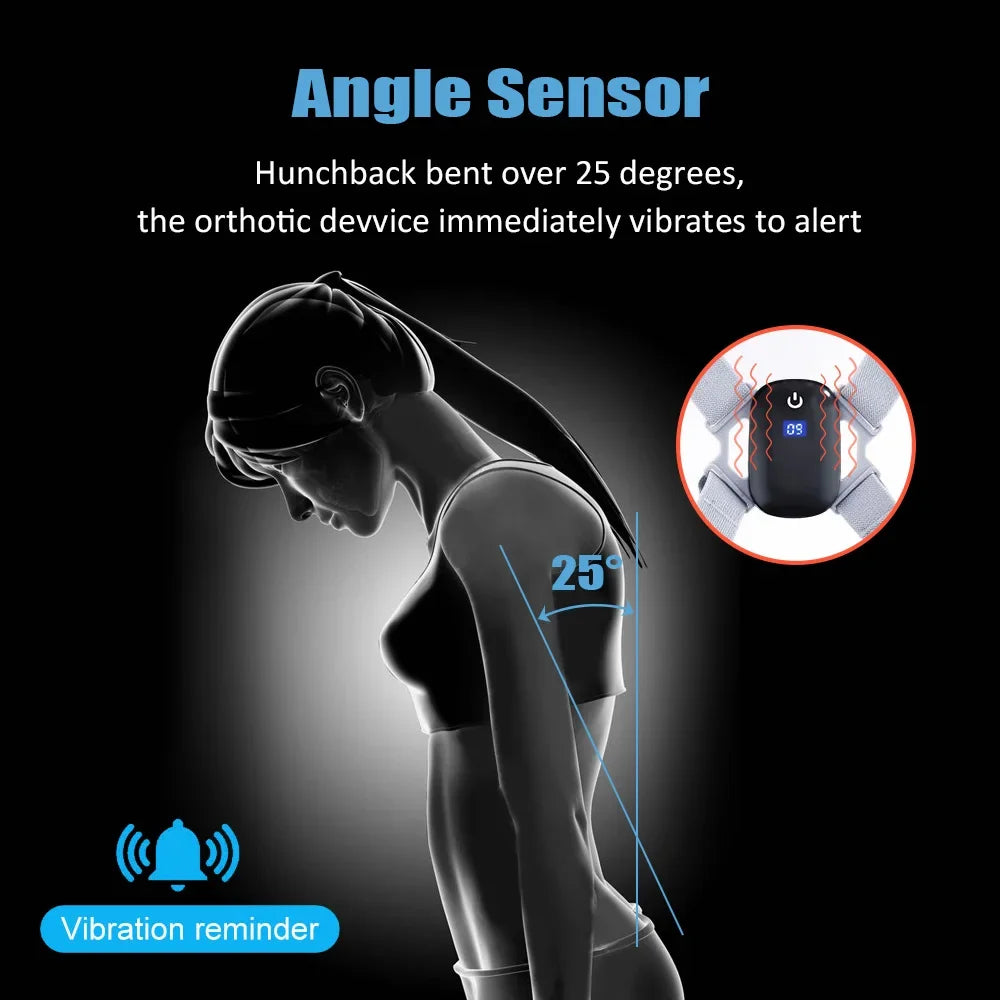 Smart Posture Corrector Wearable with Real-Time Alerts to Stop Slouching & Hunchback